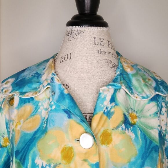 Vintage 50s floral day coat - Picture 7 of 12